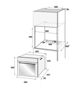 Arçelik KF 853 STI Siyah Kompakt Ankastre Fırın