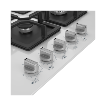 Arçelik OCD K 752-2 DWKYB Wok Gözlü Beyaz Cam Ankastre Ocak