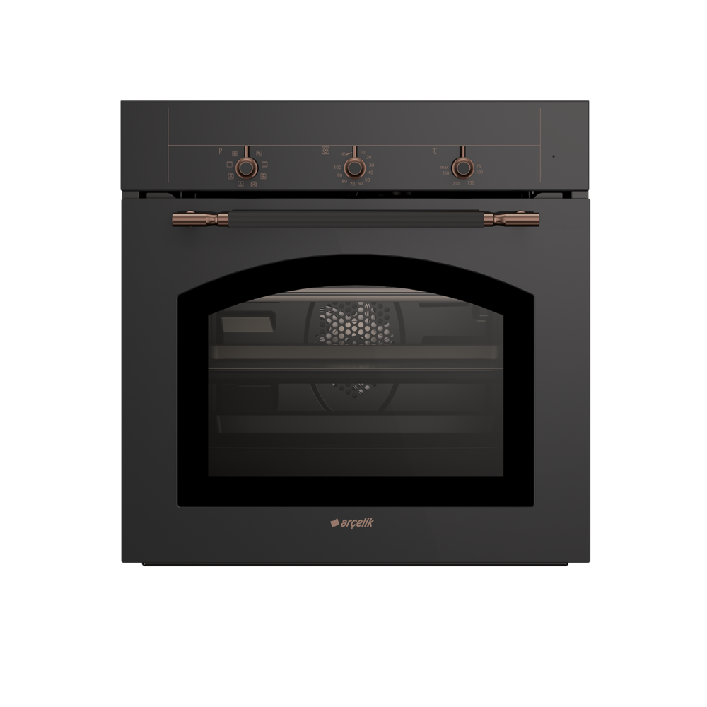 Arçelik 9709 RA Antrasit Siyah Ankastre Fırın