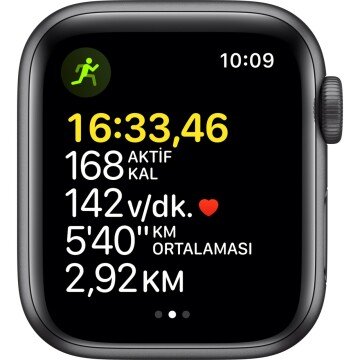 Apple Watch SE GPS 40mm Uzay Grisi Alüminyum Kasa ve Spor Kordon Akıllı Saat