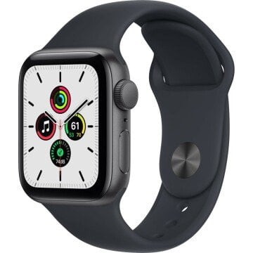 Apple Watch SE GPS 40mm Uzay Grisi Alüminyum Kasa ve Spor Kordon Akıllı Saat