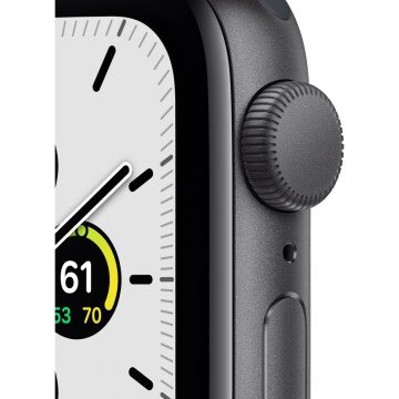 Apple Watch SE GPS 40mm Uzay Grisi Alüminyum Kasa ve Spor Kordon Akıllı Saat