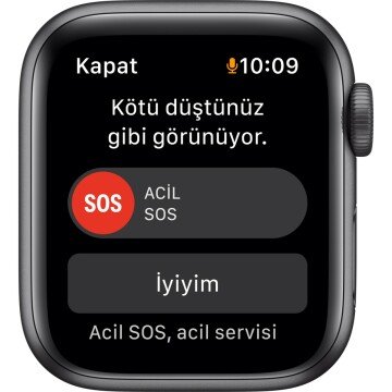 Apple Watch SE GPS 40mm Uzay Grisi Alüminyum Kasa ve Spor Kordon Akıllı Saat