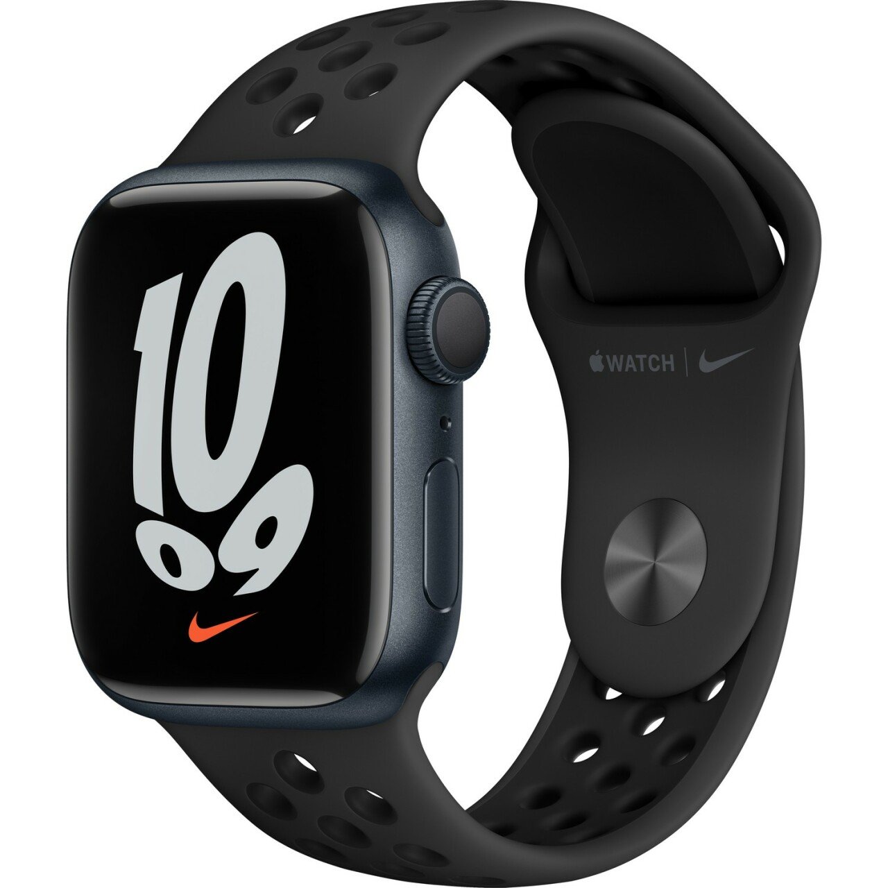 Apple Watch Series 7 Nike GPS 41mm Gece Yarısı Alüminyum Kasa ve Nike Spor Kordon Akıllı Saat