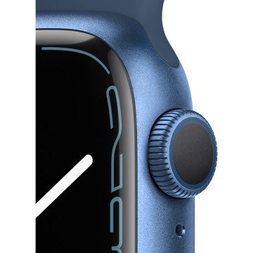 Apple Watch Series 7 GPS 41mm Mavi Alüminyum Kasa ve Spor Kordon Akıllı Saat