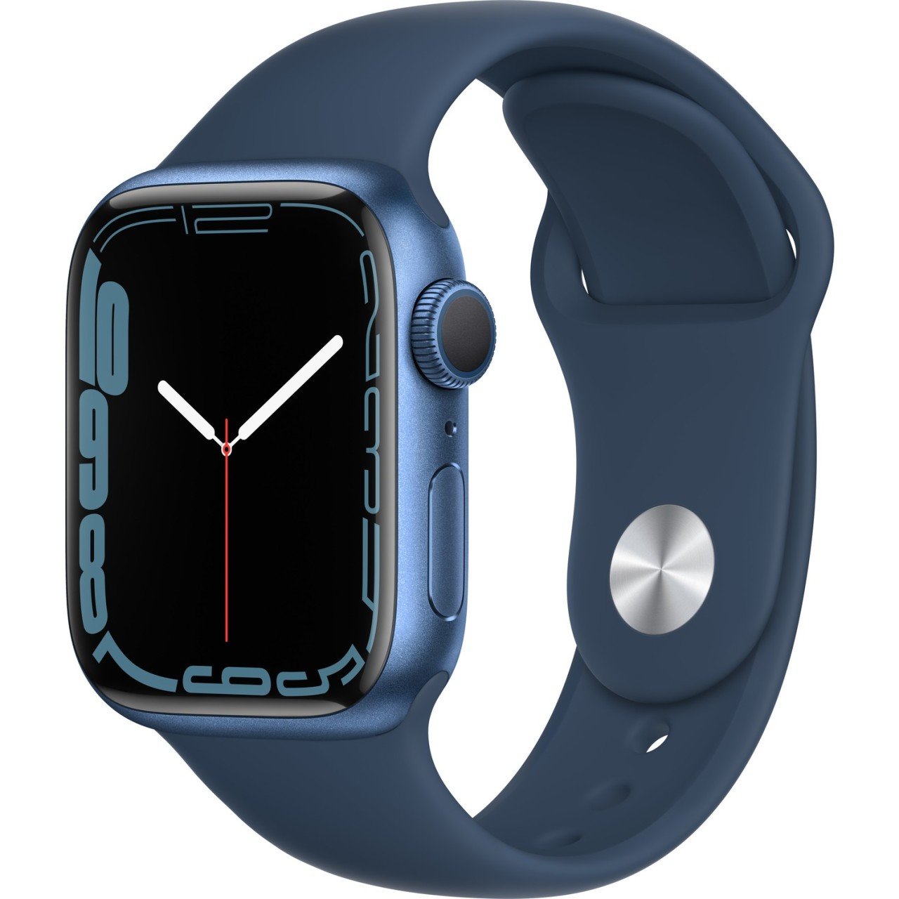 Apple Watch Series 7 GPS 41mm Mavi Alüminyum Kasa ve Spor Kordon Akıllı Saat