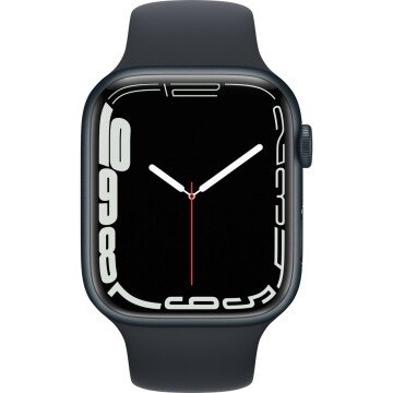 Apple Watch Series 7 GPS 45mm Gece Yarısı Alüminyum Kasa ve Spor Kordon Akıllı Saat