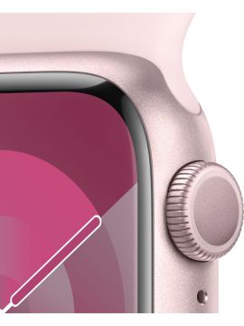 Apple Watch Series 9 GPS 41mm Pembe Alüminyum Kasa ve Uçuk Pembe Spor Kordon Akıllı Saat - M/L