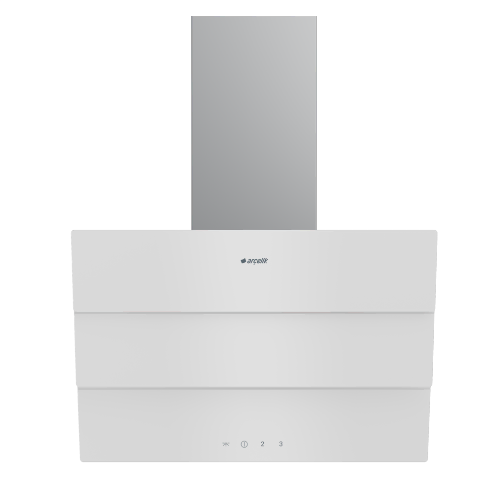 Arçelik ADE 605-3 B Beyaz Duvar Tipi Ankastre Davlumbaz