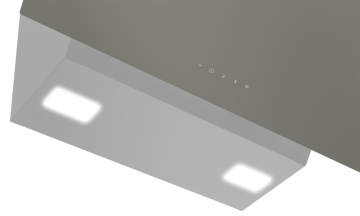 Arçelik ADE 606-4 G Duvar Tipi Gri Ankastre Davlumbaz