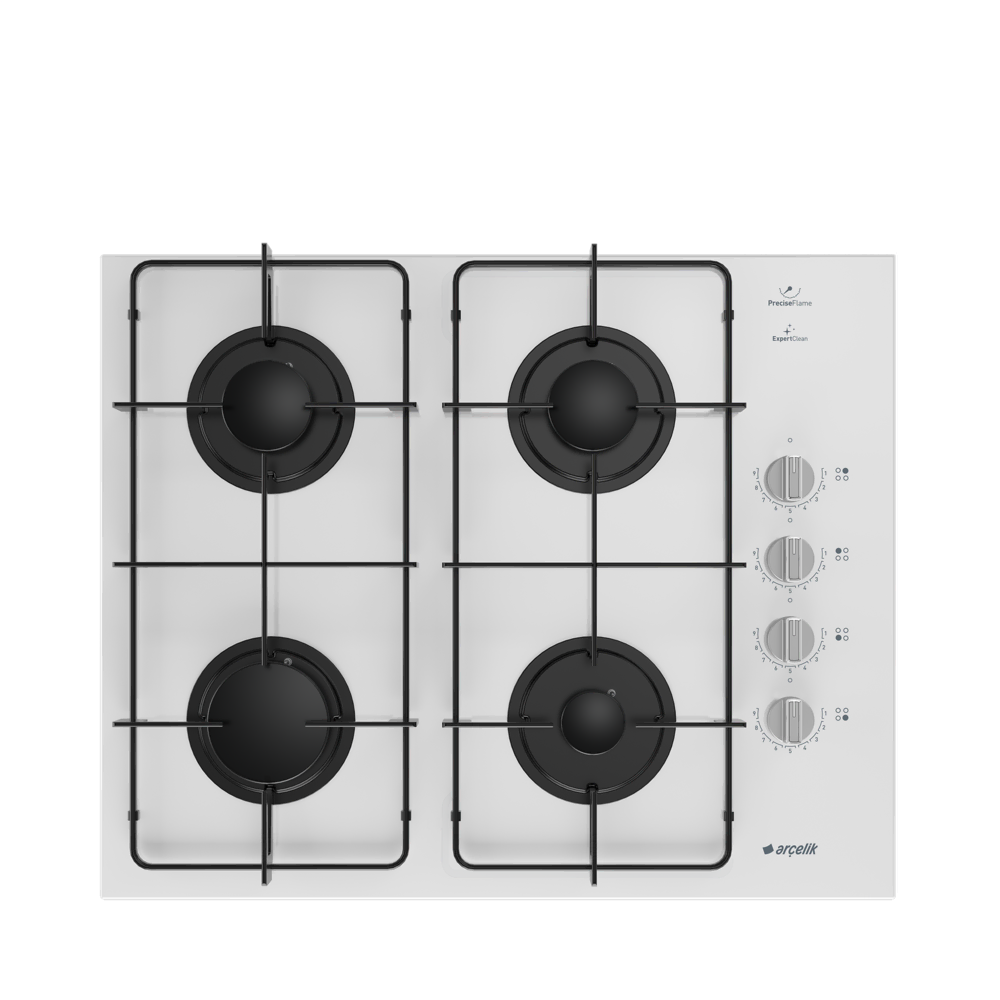 Arçelik OCD D 651-2 EKB Beyaz Cam Ankastre Ocak