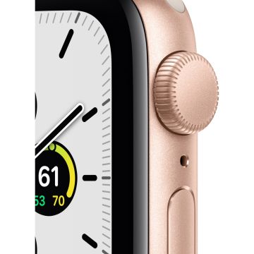 Apple Watch SE GPS 40mm Altın Rengi Alüminyum Kasa ve Spor Kordon Akıllı Saat