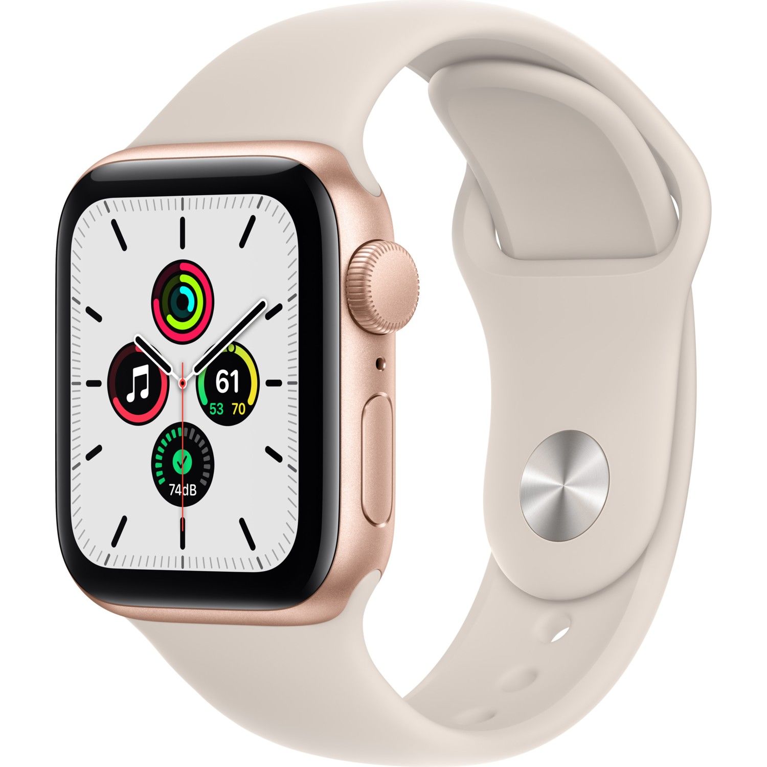 Apple Watch SE GPS 40mm Altın Rengi Alüminyum Kasa ve Spor Kordon Akıllı Saat