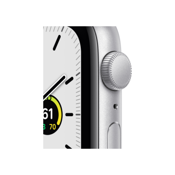 Apple Watch SE GPS 44mm Gümüş Rengi Alüminyum Kasa ve Beyaz Spor Kordon Akıllı Saat