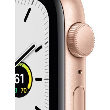 Apple Watch SE GPS 44mm Altın Rengi Alüminyum Kasa ve Spor Kordon Akıllı Saat