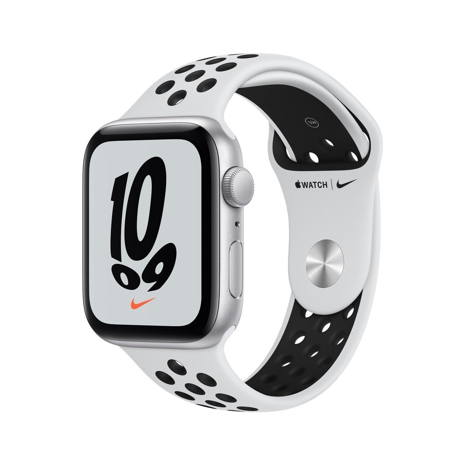 Apple Watch SE Nike GPS 44mm Gümüş Rengi Alüminyum Kasa ve Nike Spor Kordon Akıllı Saat