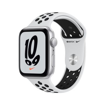 Apple Watch SE Nike GPS 44mm Gümüş Rengi Alüminyum Kasa ve Nike Spor Kordon Akıllı Saat