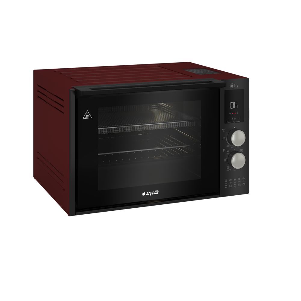 Arçelik MF 30 QBK AF Kırmızı Mini Fırın