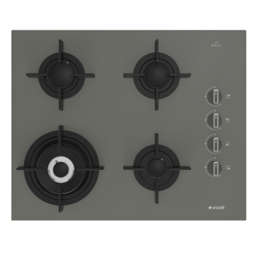 Arçelik OCD T 651 DWG Gri Cam Ankastre Ocak