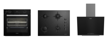 Arçelik Siyah Buhar Destekli AFRY ( AFC 361 S - OCD T 651 ES - ADE 606-2 S ) Ankastre Set