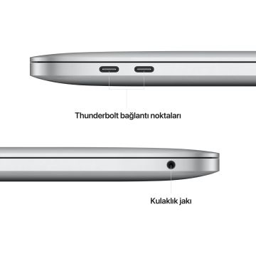 Apple Macbook Pro M2 8 GB 256 GB SSD 13.3'' Gümüş Notebook MNEP3TU/A