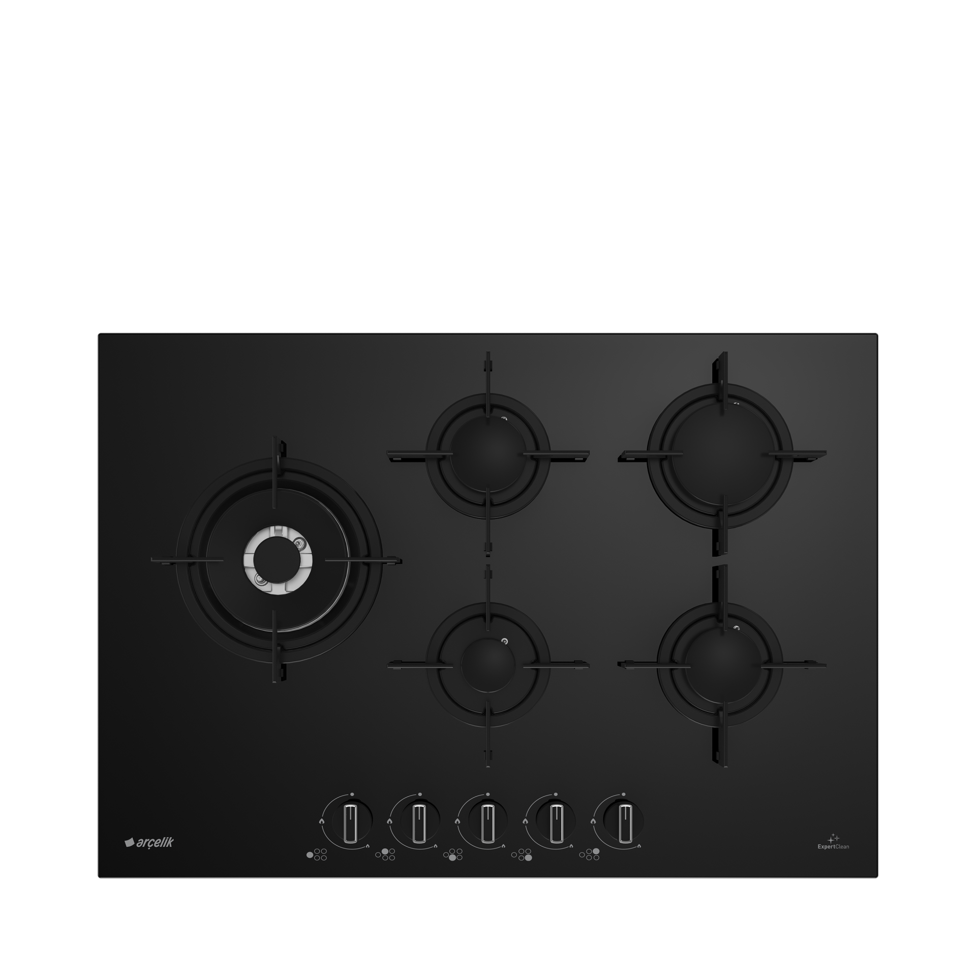 Arçelik OCD T 752 EWS Wok Gözlü Siyah Cam Ankastre Ocak