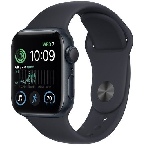 Apple Watch SE 2 GPS 40mm Gece Yarısı Alüminyum Kasa ve Spor Kordon