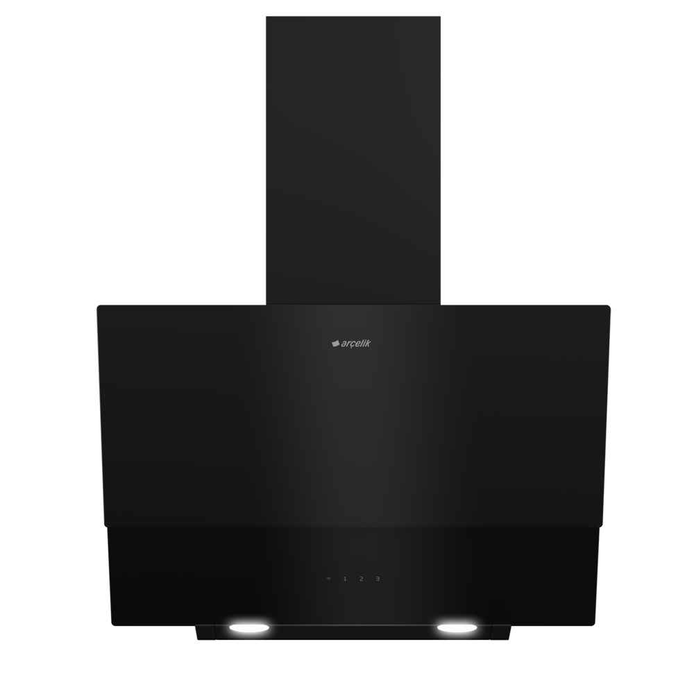 Arçelik ADE 604-5 S Siyah Duvar Tipi Davlumbaz