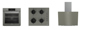 Arçelik Süper Avantaj Gri ( AFC 330 G - OCD T 601-1 EG - ADE 604-1 G ) Ankastre Set