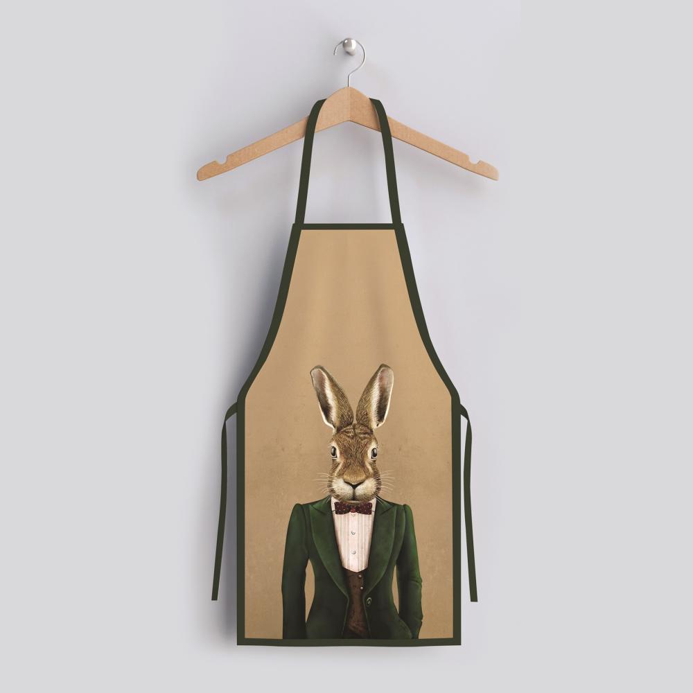 Tavşan Desenli Mutfak Önlüğü