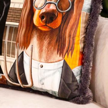 Adawall Home Dog Cushion Desenli Yastık EY240