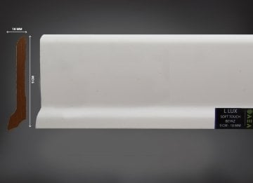 L Lux 9 cm Beyaz Soft Touch Süpürgelik