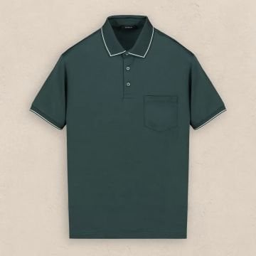 SARAR POLO YAKA CEPLİ TİŞÖRT YEŞİL