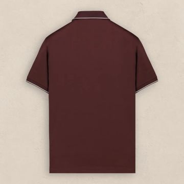 SARAR POLO YAKA CEPLİ TİŞÖRT BORDO