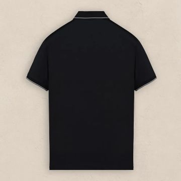 SARAR POLO YAKA CEPLİ TİŞÖRT SİYAH