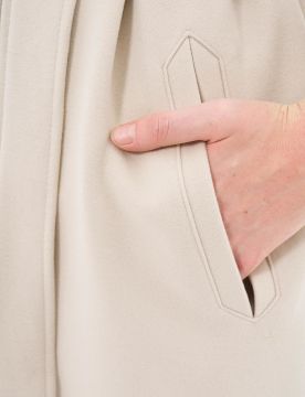 KAYRA Toka Detaylı Kaşe Kaban