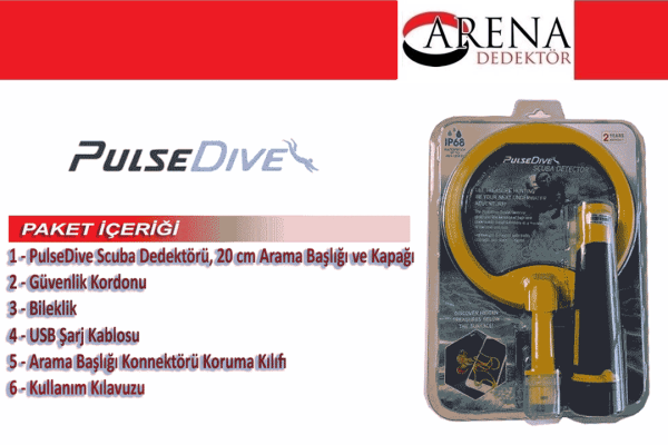 PulseDive Dedektör 20 cm başlıklı