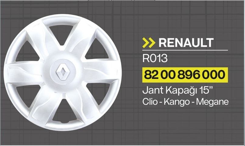 Renault Megane 3 Fluence 15'' Jant Kapağı 1 ADET 8200896000