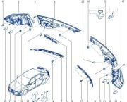 Renault Talisman Sol İç Stop Lambası 265552154R/265555331R/265555331R