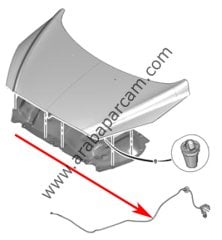 Peugeot 308 Motor Kaput Açma Teli 7937.Q4