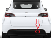Tesla Model Y 2021> Arka Tampon Çeki Demir Kapağı 1494426-00-A