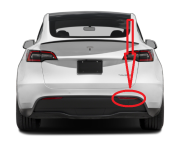 Tesla Model Y 2021> Sağ Arka Tampon Reflektörü 1626227-00-B