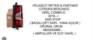 Peugeot Partner Berlingo Rifter Sağ Stop Lambası Çift Kapı 9820554880