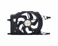 Renault Laguna, 2 Fan Motor+Pervane+Şase Komple Davlumbaz 7701067591