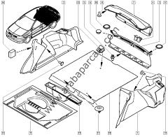 Renault Megane 2 Bagaj Kapı Kaplaması 8200301131