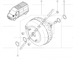 Renault Master 3 - 2.3 DCI M9T Westinghause Servo Fren 472109102R