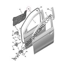 Peugeot 301 C-Elysee Sağ Ön Kapı Fitili 9675587380