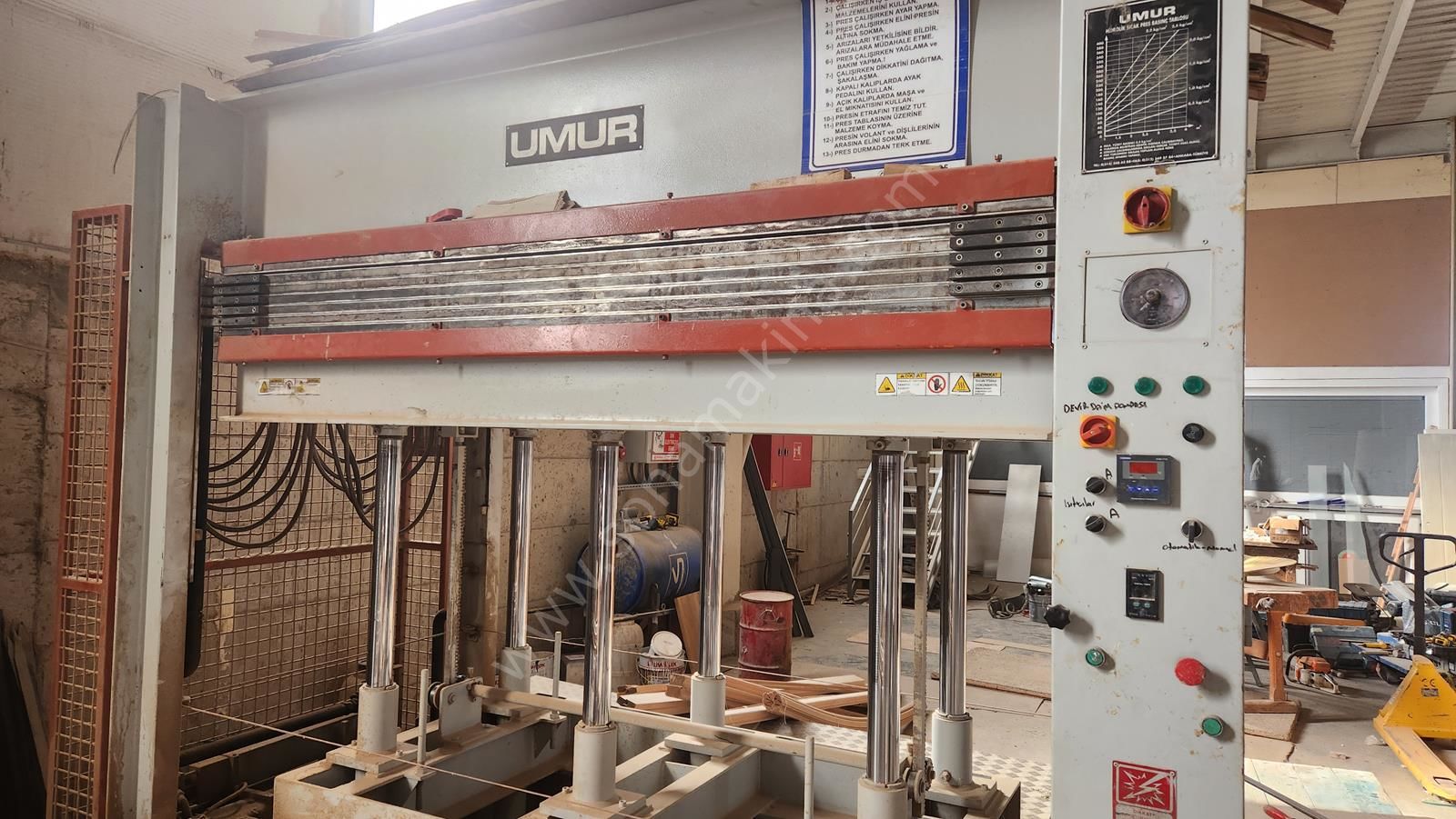 Umur 115x225 5 Arakatlı 6 Kapılık Yağlı Pres (2005) İLK EL