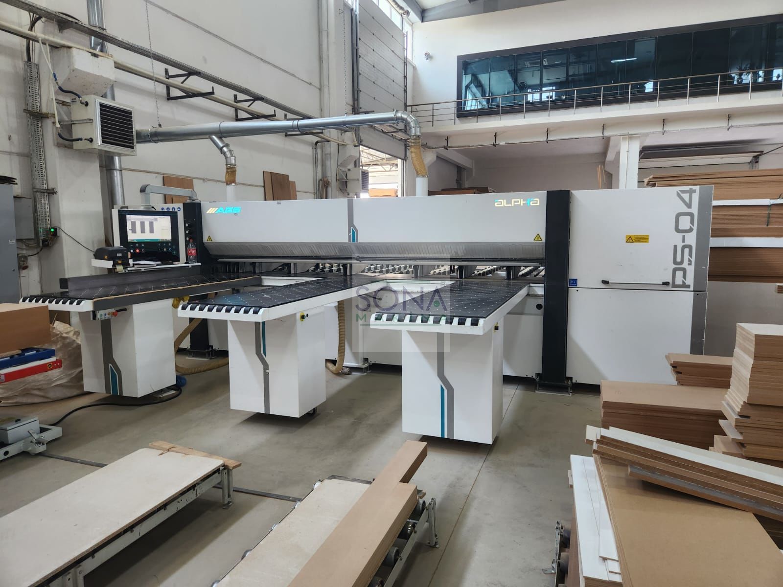 Aes Alpha PS04 Asansörlü Panel Ebatlama Makinesi (2022) İLK EL