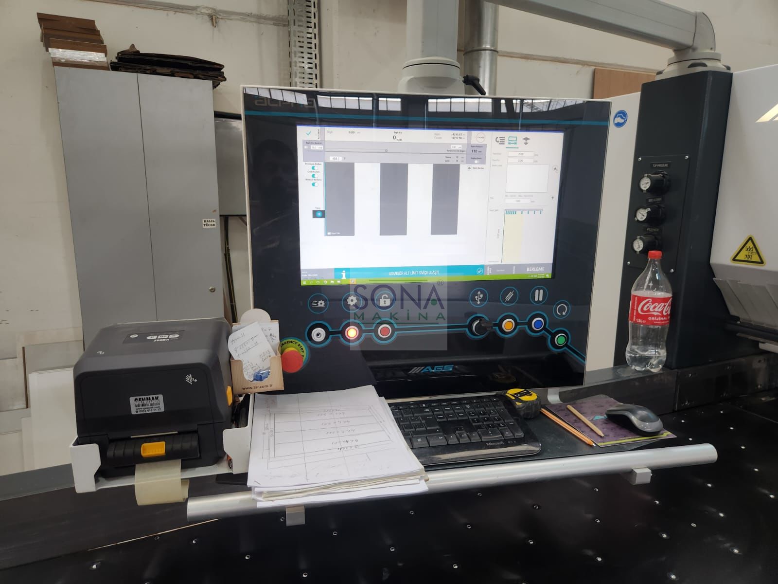 Aes Alpha PS04 Asansörlü Panel Ebatlama Makinesi (2022) İLK EL